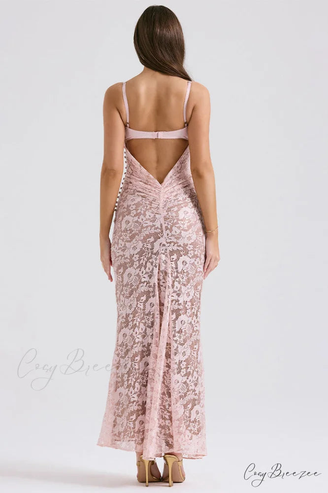 Azzurra Rose Stylish Lace Dress