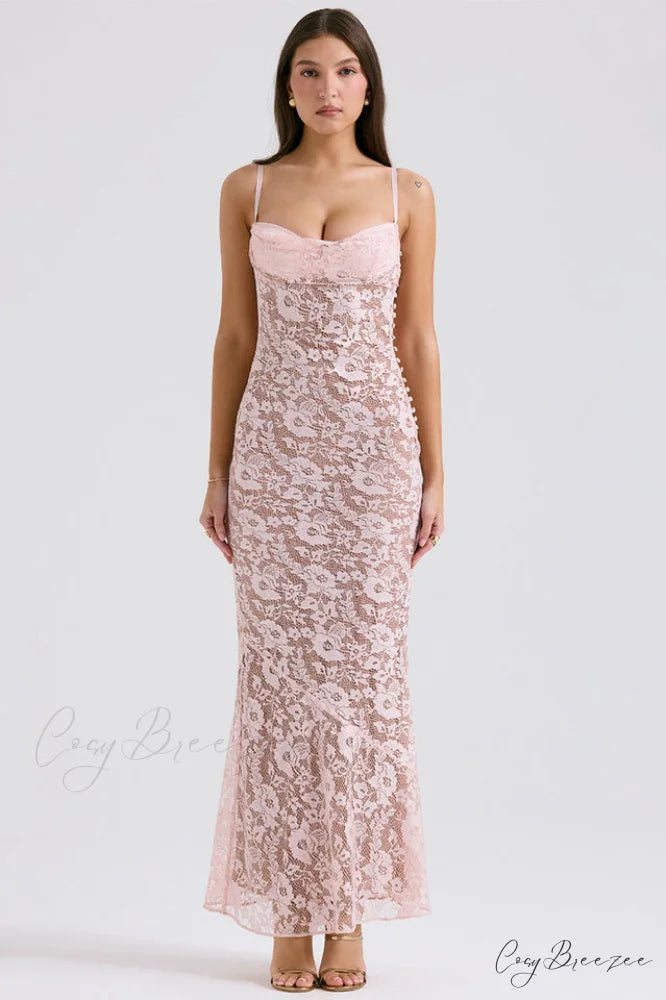 Azzurra Rose Stylish Lace Dress