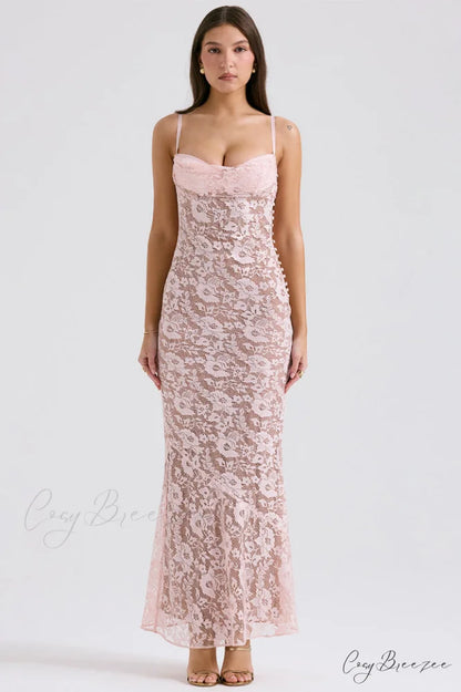 Azzurra Rose Stylish Lace Dress