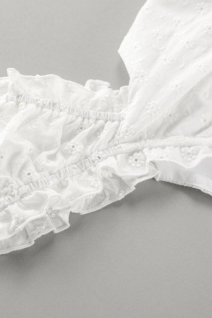 Short Sleeve Ruffled Boho Dress
