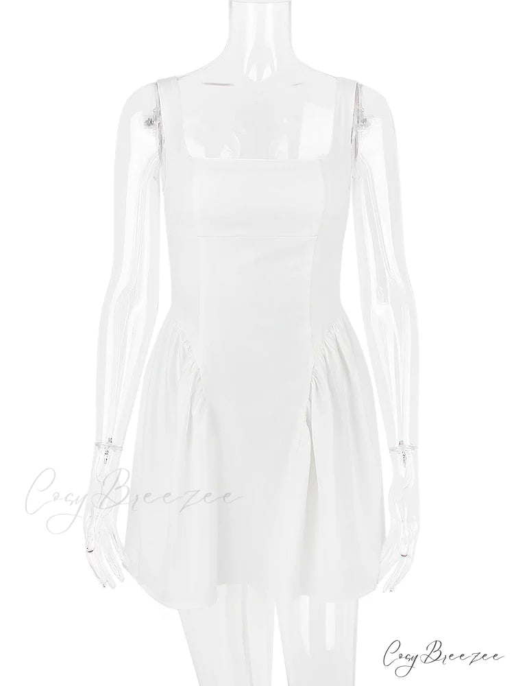 Backless Bow Stylish Mini Dress