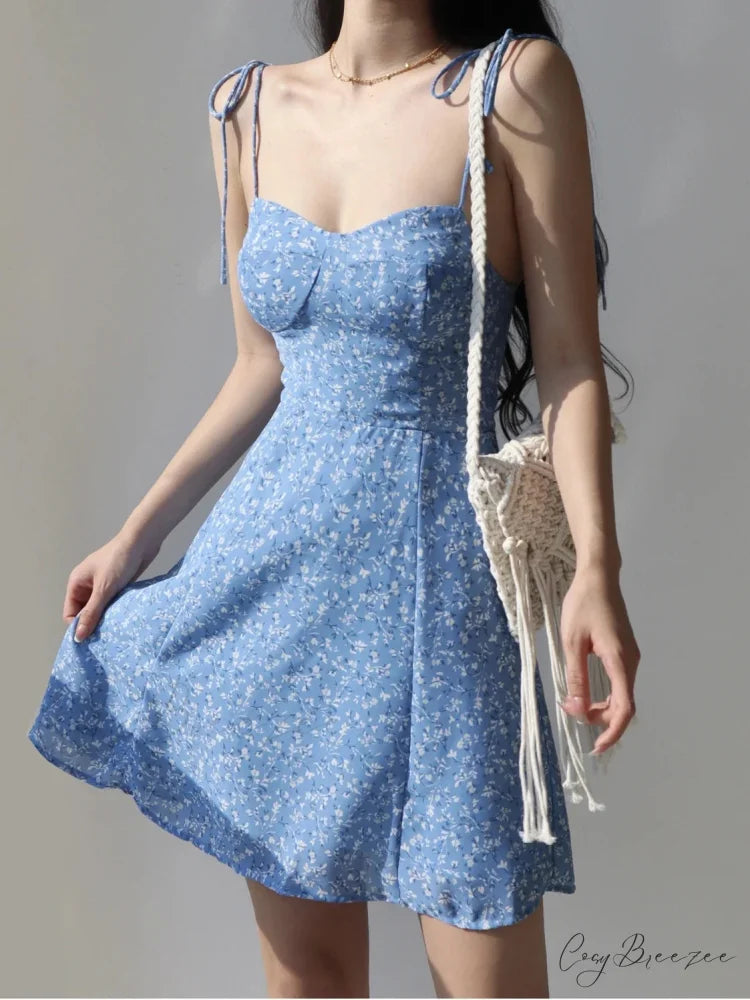 Bandage Spaghetti Strap Mini Dress
