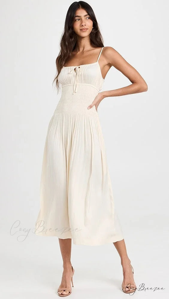 Barbara Elegant Dress 16 Days / 8 / M / Beige
