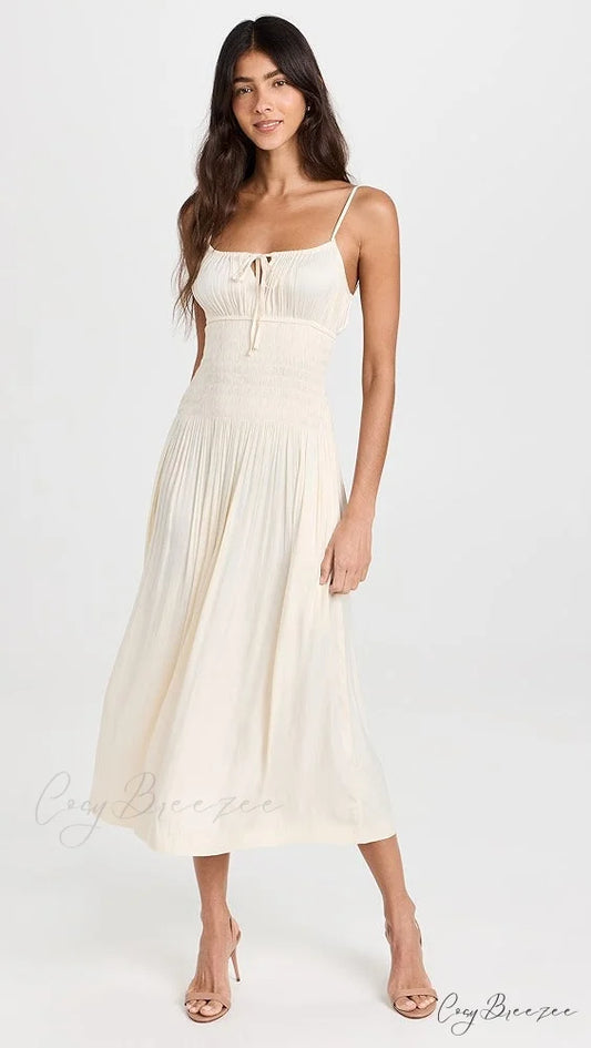 Barbara Elegant Dress 4 Days / 8 / M / Beige