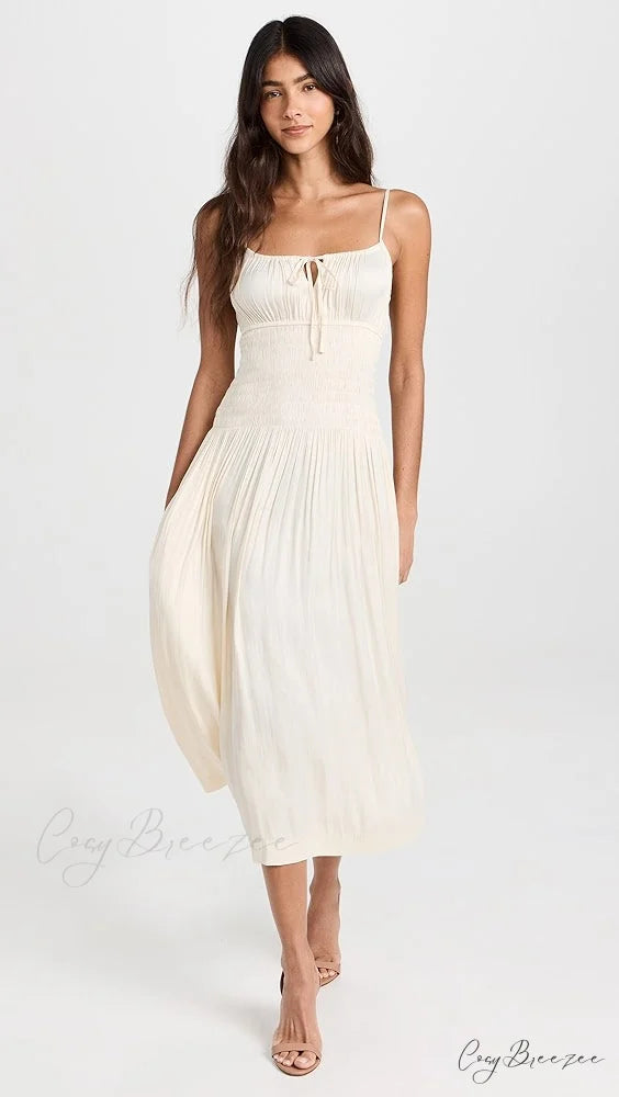 Barbara Elegant Dress 8 Days / 8 / M / Beige