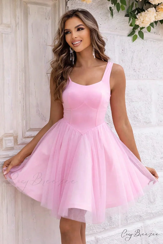 Barbie Dream Stylish Party Mini Dress Pink / XS