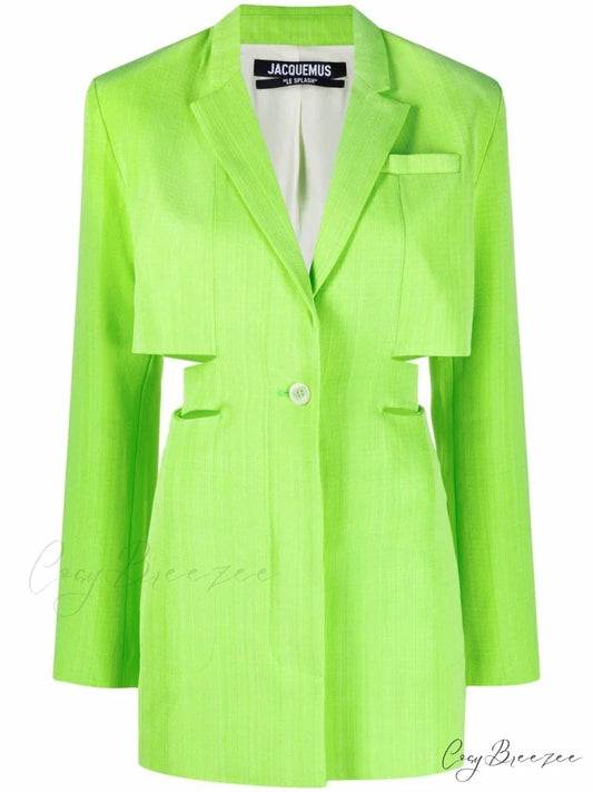 Bari Cut-out Stylish Tailored Dress 4 Days / 8 / M / Green