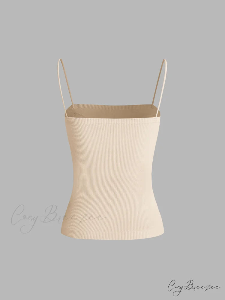 Basic Cami Graceful Padded Tank Top