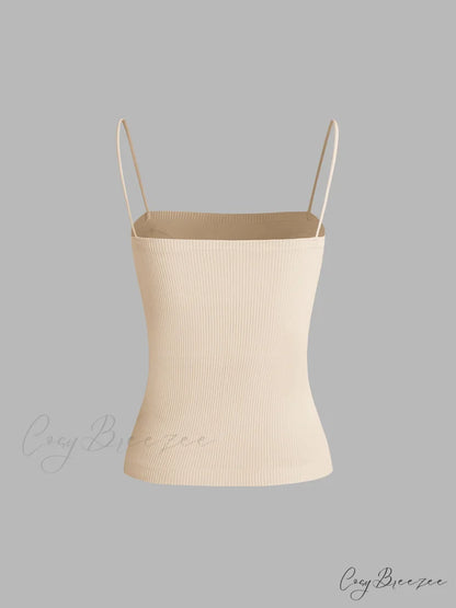 Basic Cami Graceful Padded Tank Top