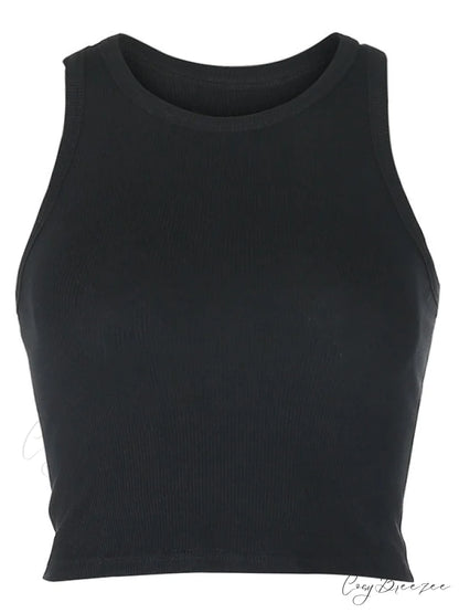 Basic Crop Top Trendy & Mini Skirt Set