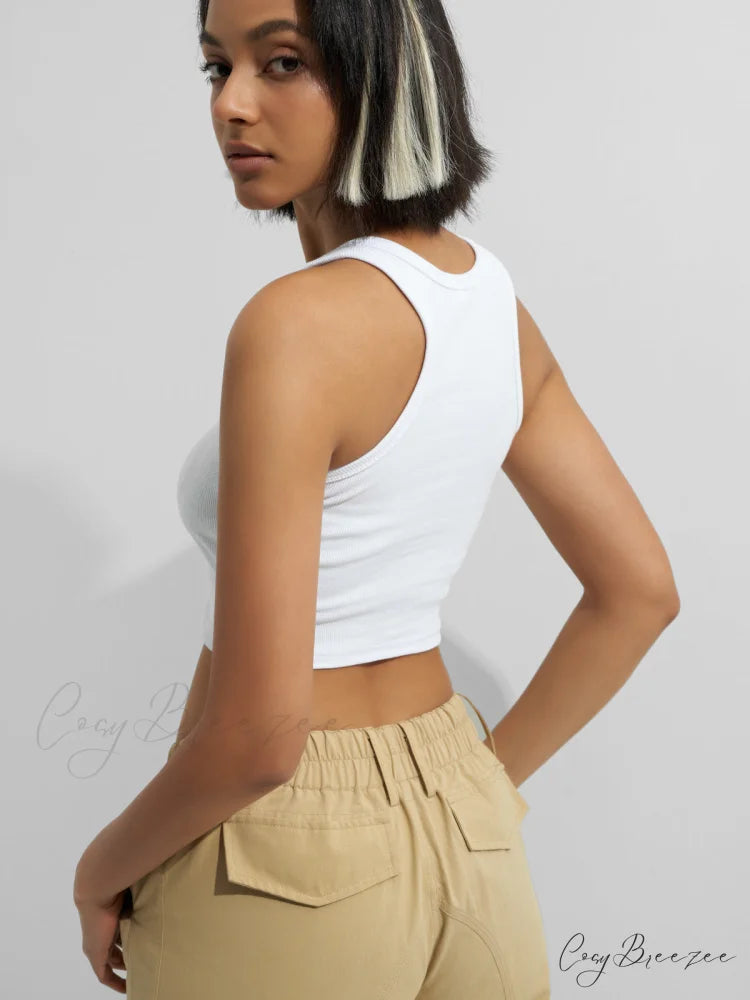 Basic Crop Top Trendy & Mini Skirt Set