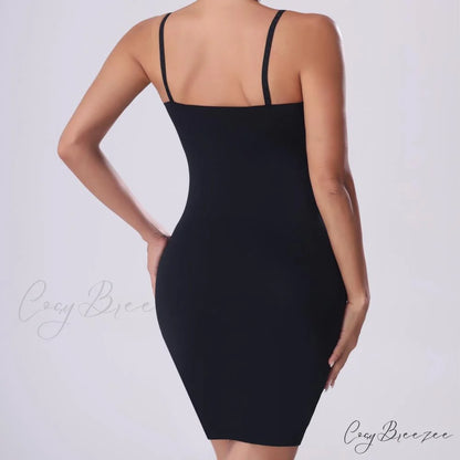 Basic Essential Ribbed Charming Knit Midi Dress