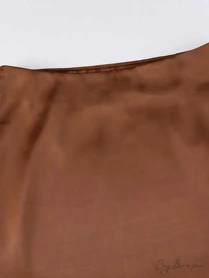 Basic Long Graceful Sleeve Button Blouse