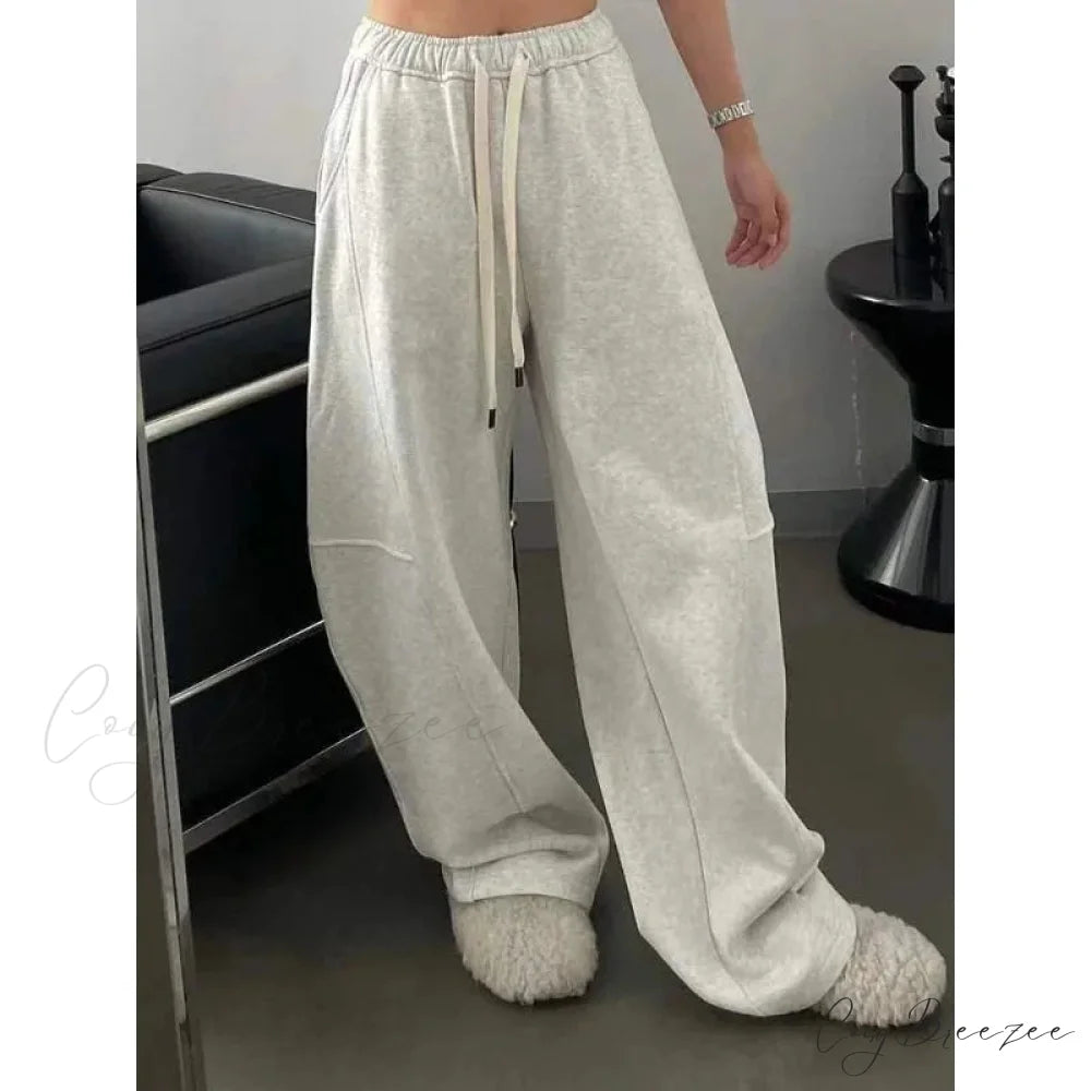 Basic Oversized Y2K Women Sweatpants Pants pants-241228