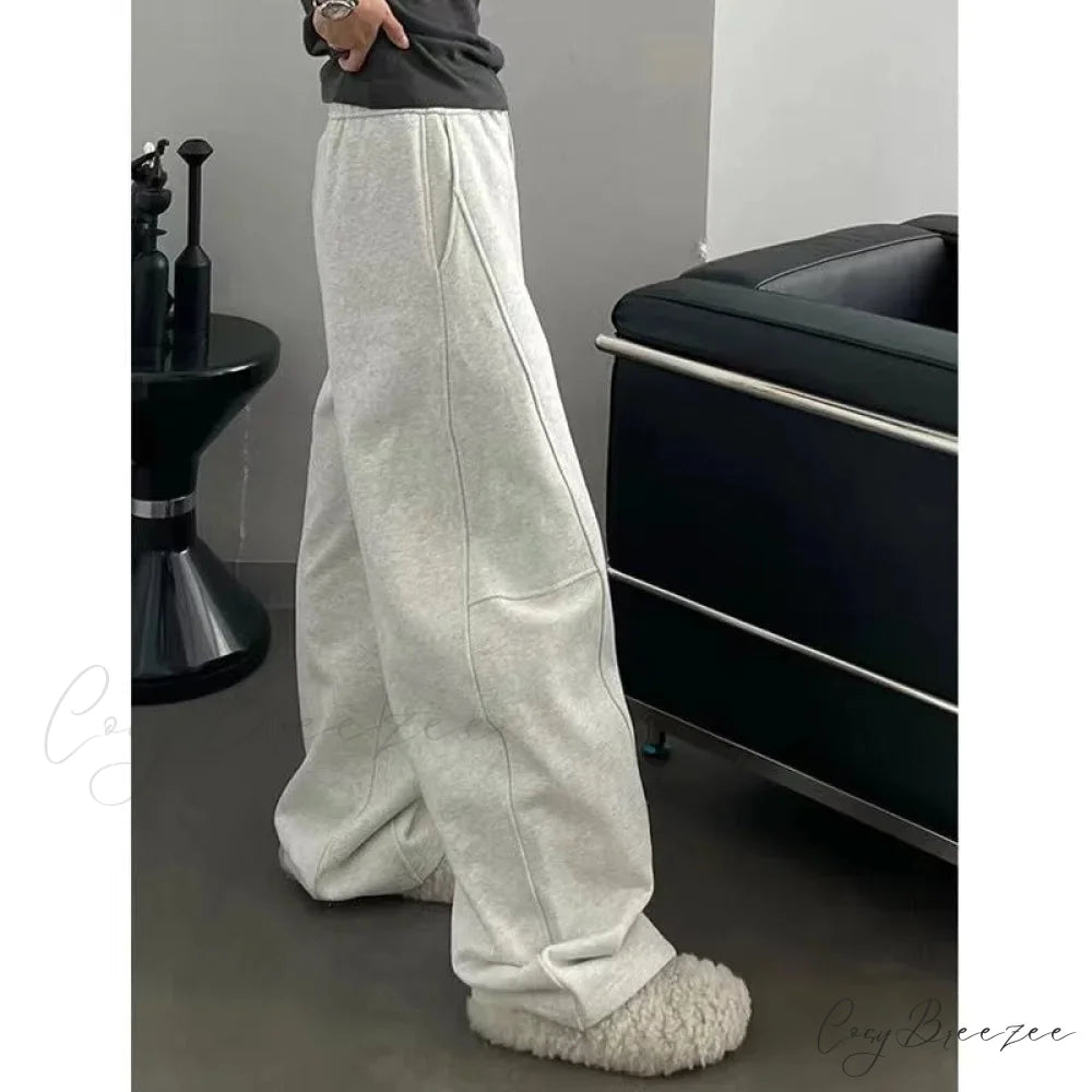 Basic Oversized Y2K Women Sweatpants Pants pants-241228