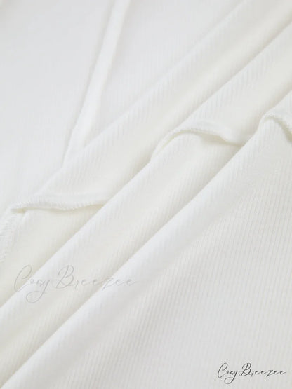 Basic Piping Graceful Long Sleeve Top