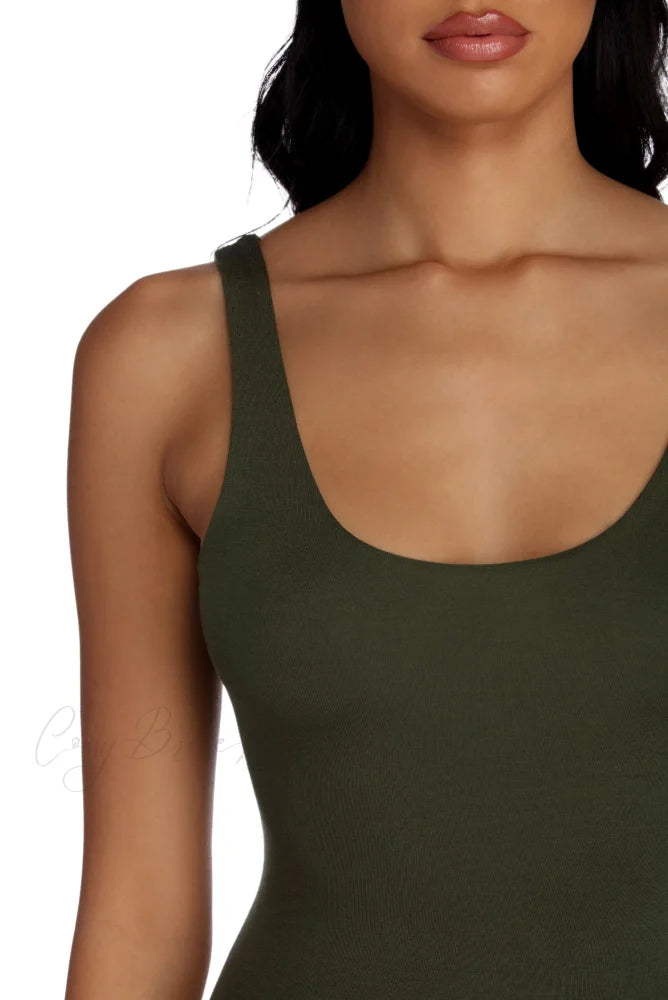 Basic Scoop Stylish Mini Dress