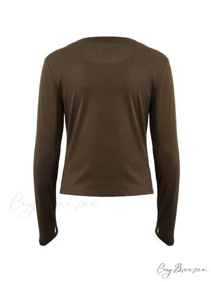 Basic Solid Graceful Crop Top