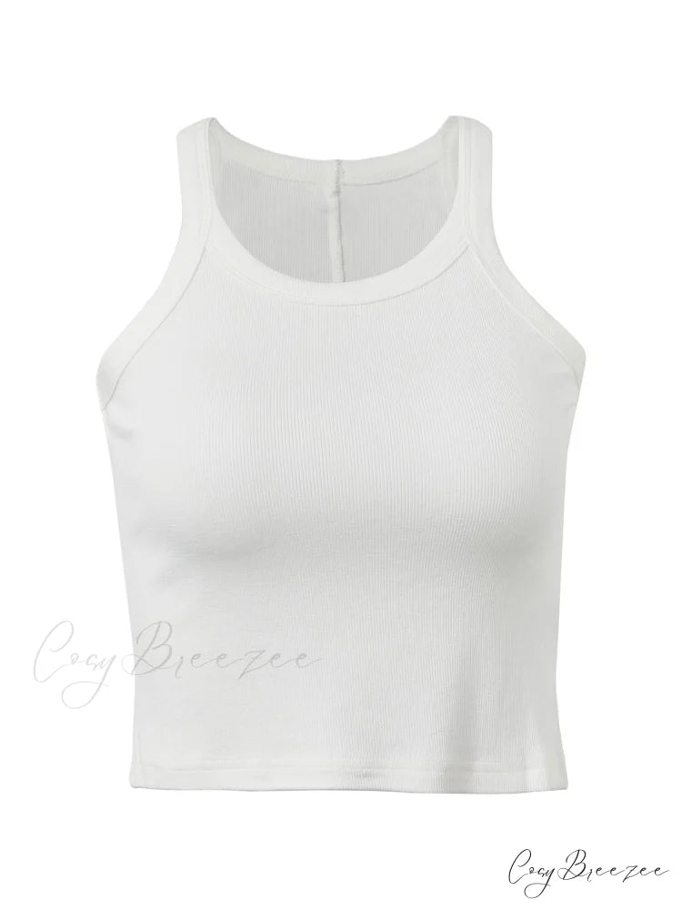 Basic Solid Long Trendy Sleeve Crop Top