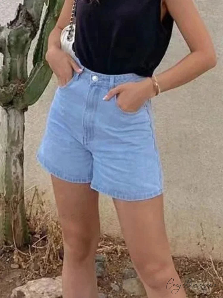 Basic Wash Straight Trendy Leg Boyfriend Jeans
