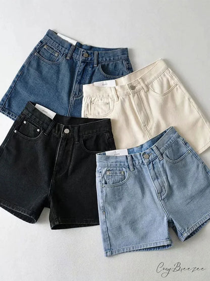 Basic Wash Straight Trendy Leg Boyfriend Jeans