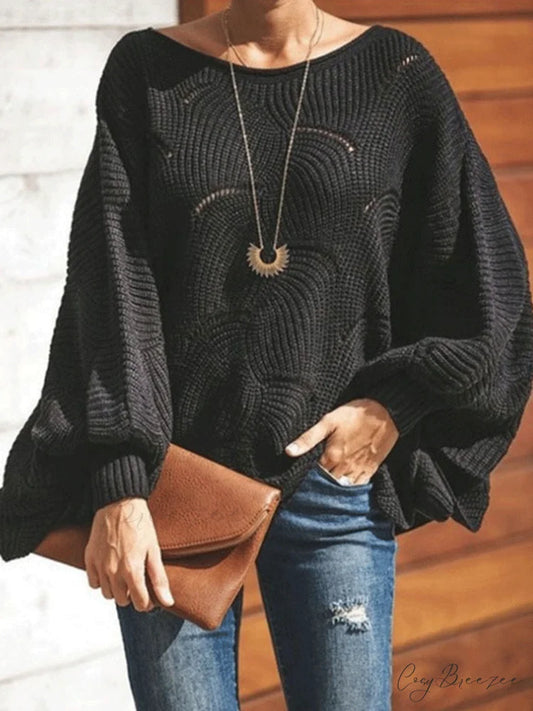 Bat Wing Graceful Sequin Dress Black / S