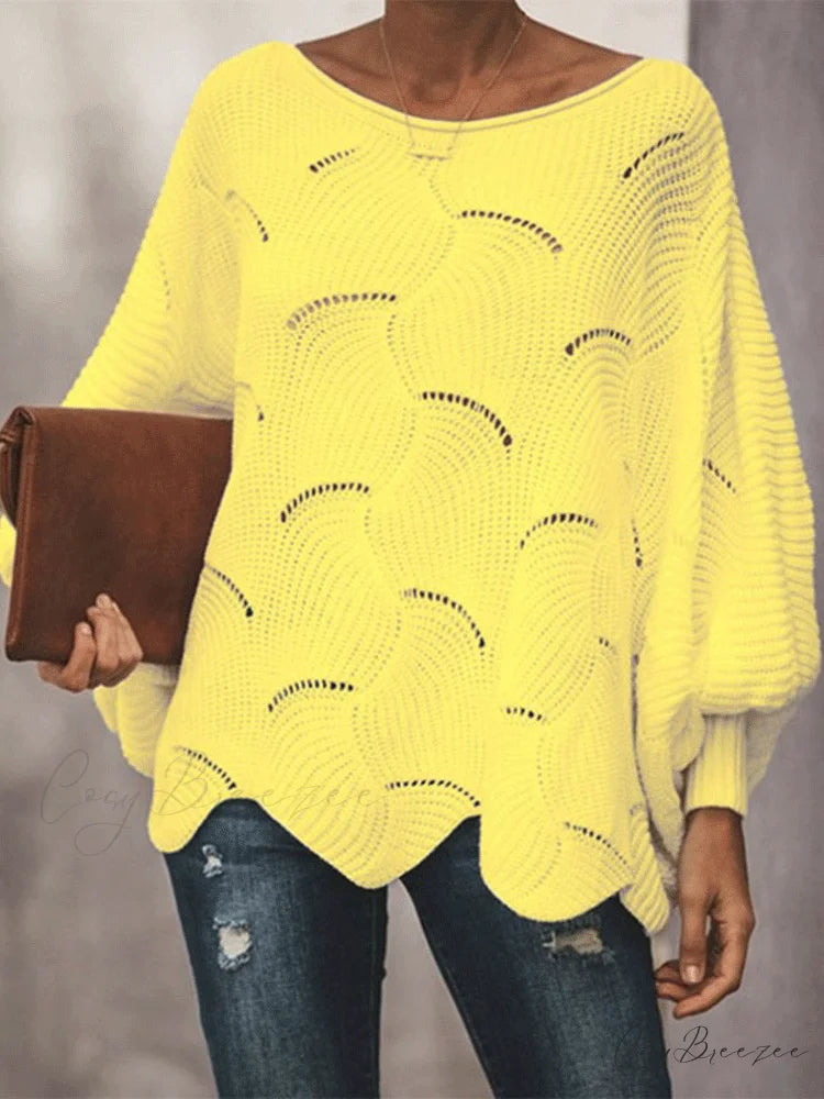 Bat Wing Graceful Sequin Dress Yellow / S
