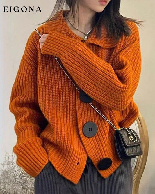 Cosybreezee - Big button knitted cardigan