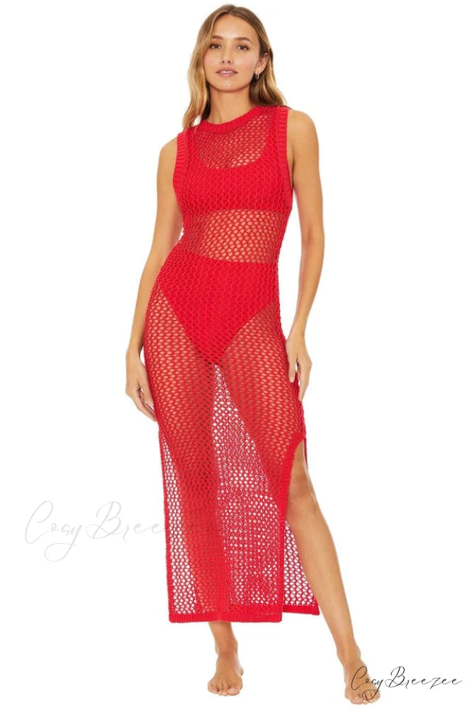 Beach Riot Stylish Holly Dress Free Size / Red