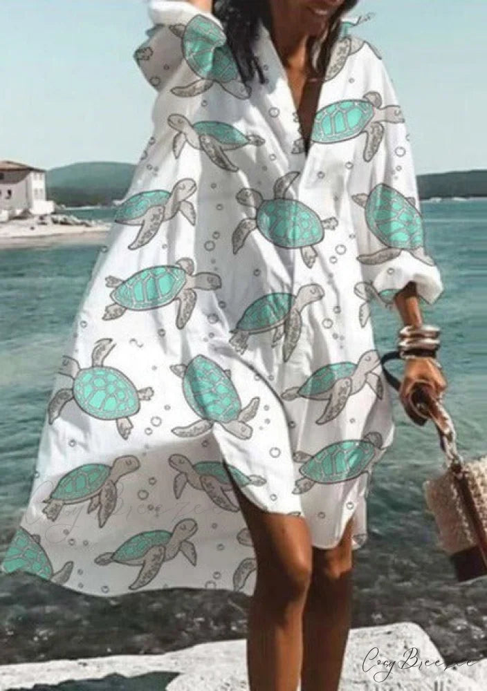 Beach Shirt - Kelly Mint green / S