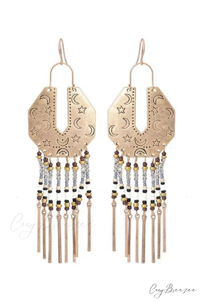 Beads Charming Layer Necklace Gold