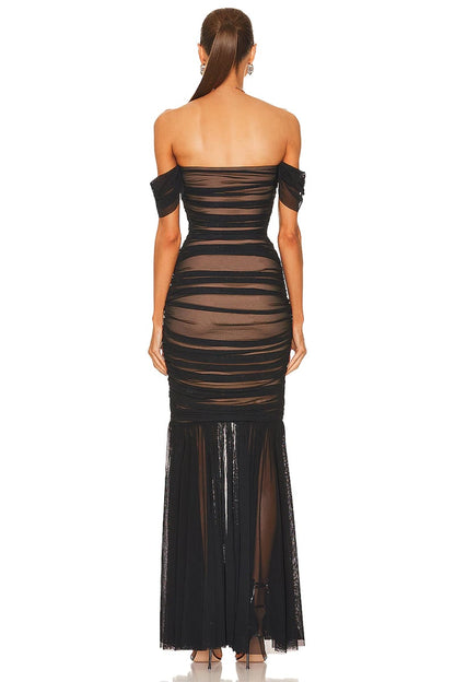 Beautiful Evening Graceful Strapless Maxi Dress