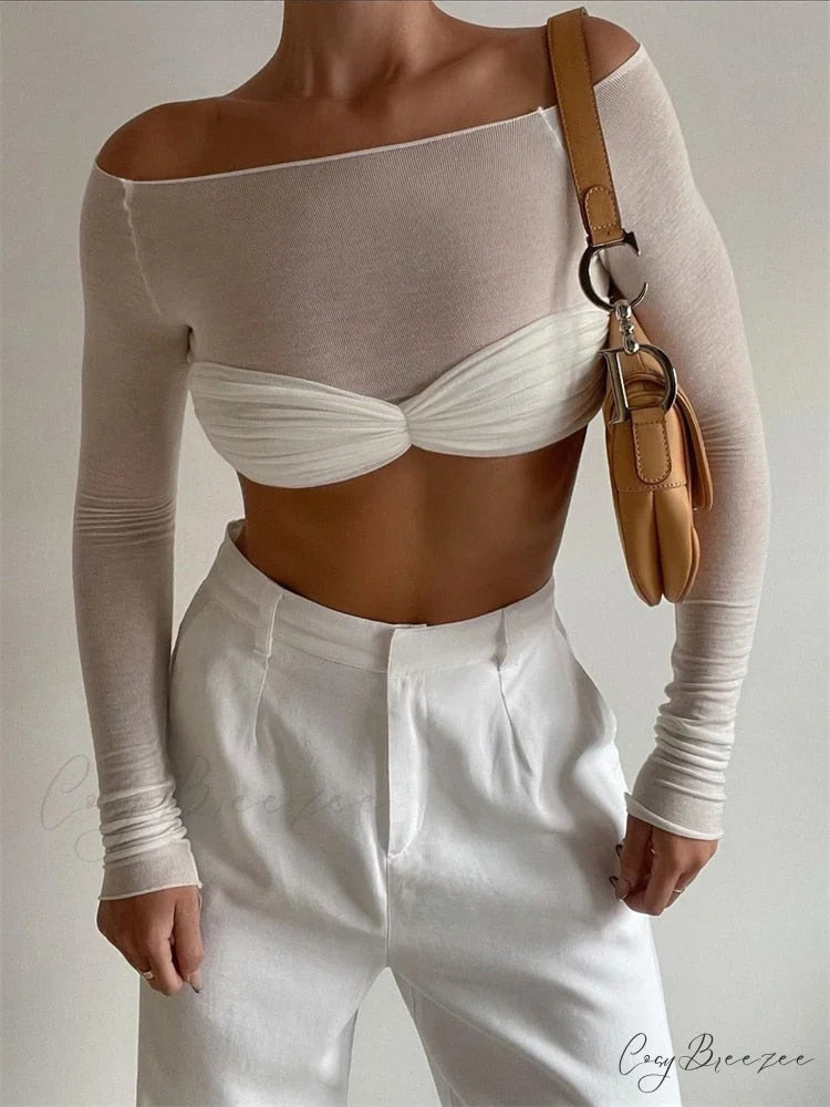 BELINA Elegant TOP Mini White / S