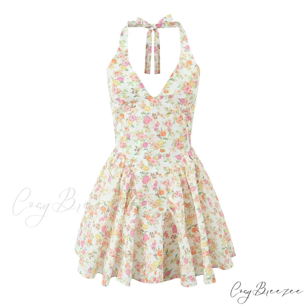 BELLA Elegant MINI DRESS Print / L