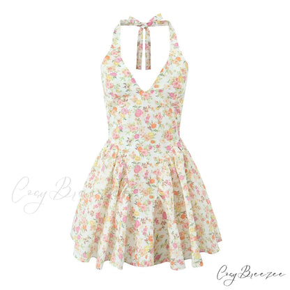 BELLA Elegant MINI DRESS Print / L