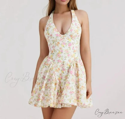 BELLA Elegant MINI DRESS Print / S
