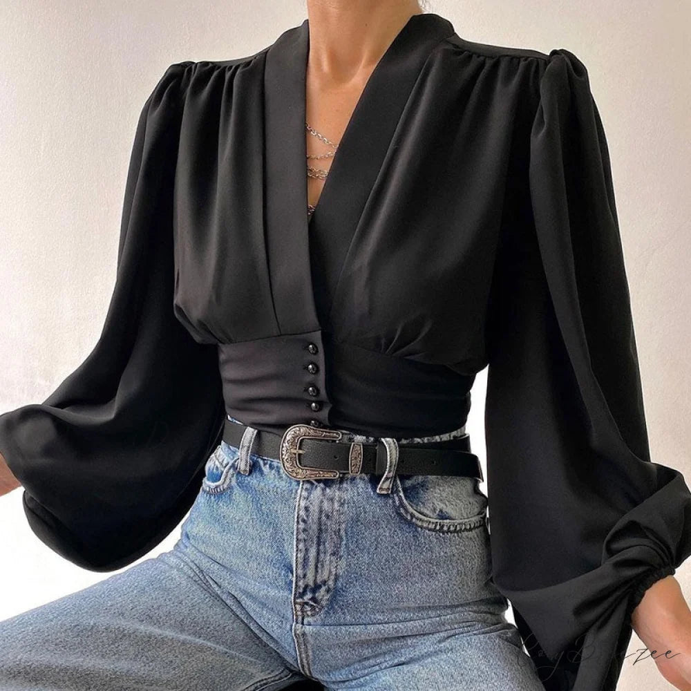 Betta Blouse Black / S