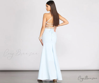 Billie Crepe Lace Charming Up Mermaid Gown