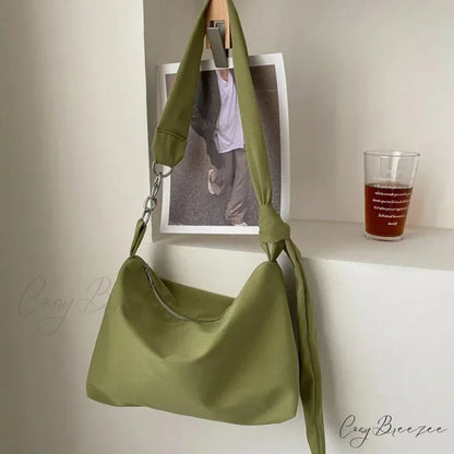 Black Crossbody with Chain Green shoulder-250126