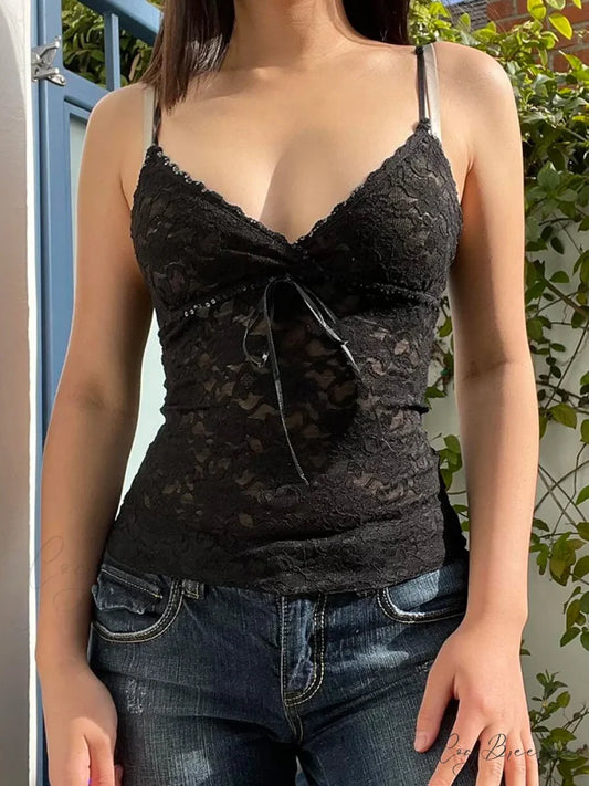 Black Lace Gothic Crop Top black / S croptop-250223
