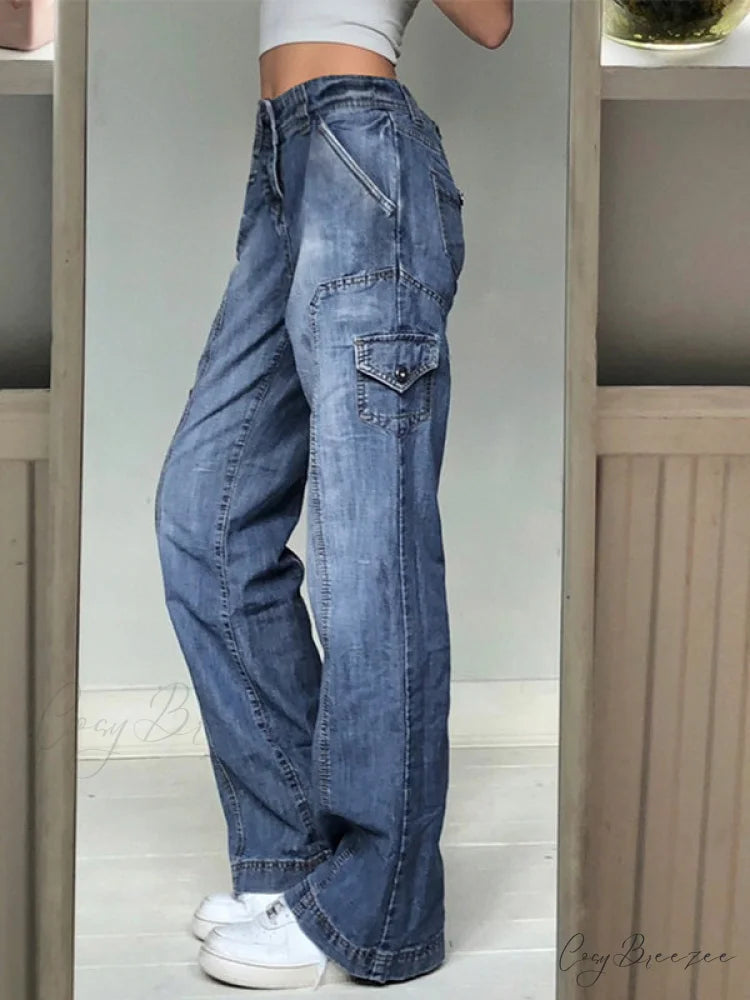 Bleached Painted Graceful Boyfriend Jeans