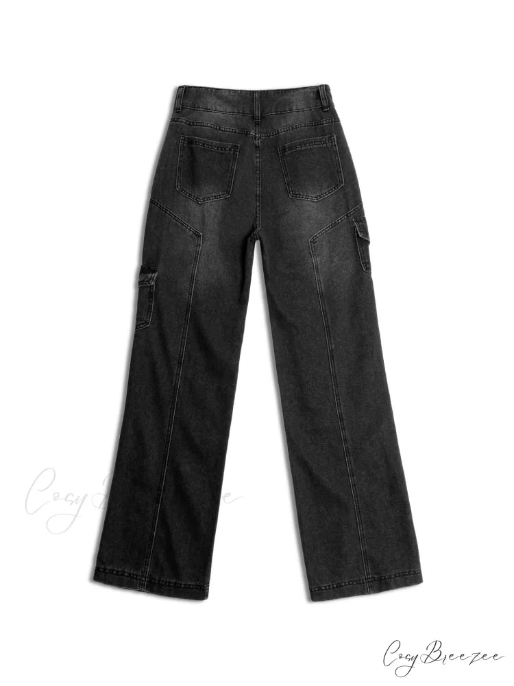 Bleached Painted Graceful Boyfriend Jeans