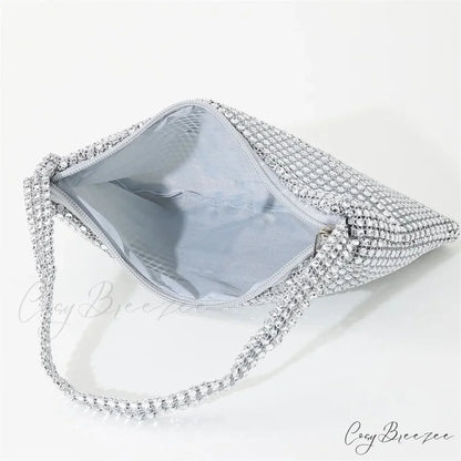 Bling Rhinestone Evening Purse Diamond Shoulder Wedding Party Clutch clutchbag-250126