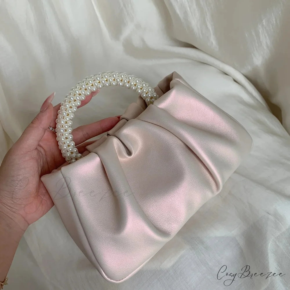 Blue Subaxillary Korean Fashion Shoulder Handbag Pink handbag-250126