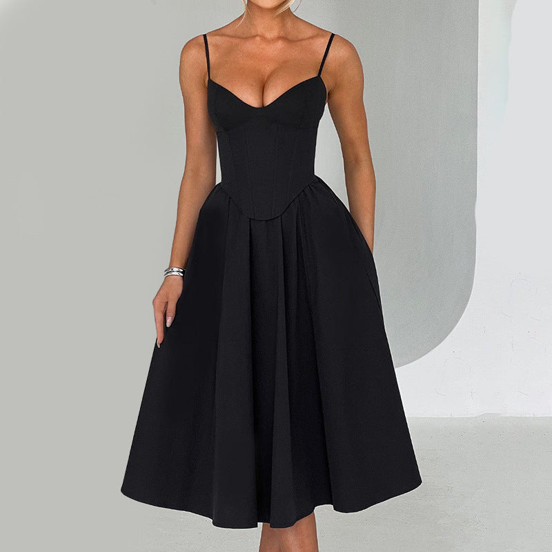 Alison Backless Loose Sexy Midi Dress