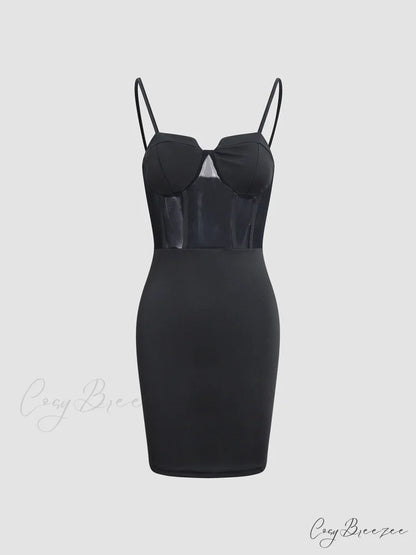 Bodycon Mesh Graceful Corset Short Dress