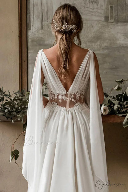Bohemian Goddess Graceful Wedding Dress