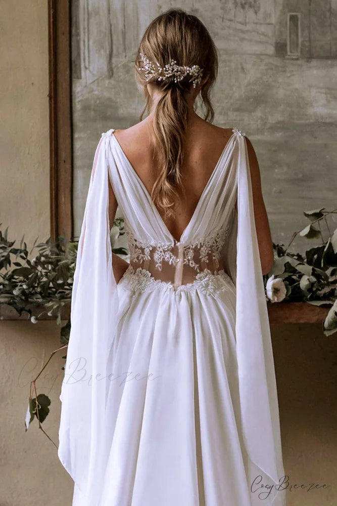 Bohemian Goddess Graceful Wedding Dress
