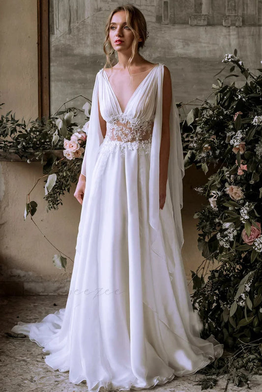 Bohemian Goddess Graceful Wedding Dress White / 2