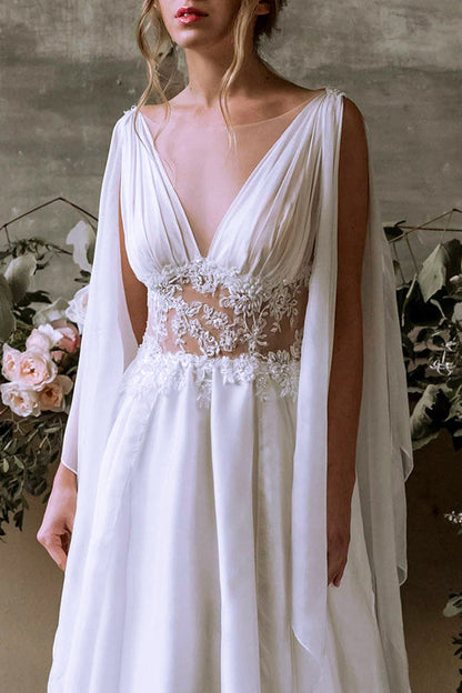 Bohemian Goddess Graceful Wedding Dress